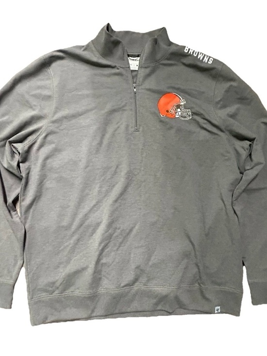 Other - Men’s ‘47 Cleveland Browns Grey 1/4 Zip Pull Over Size XXL